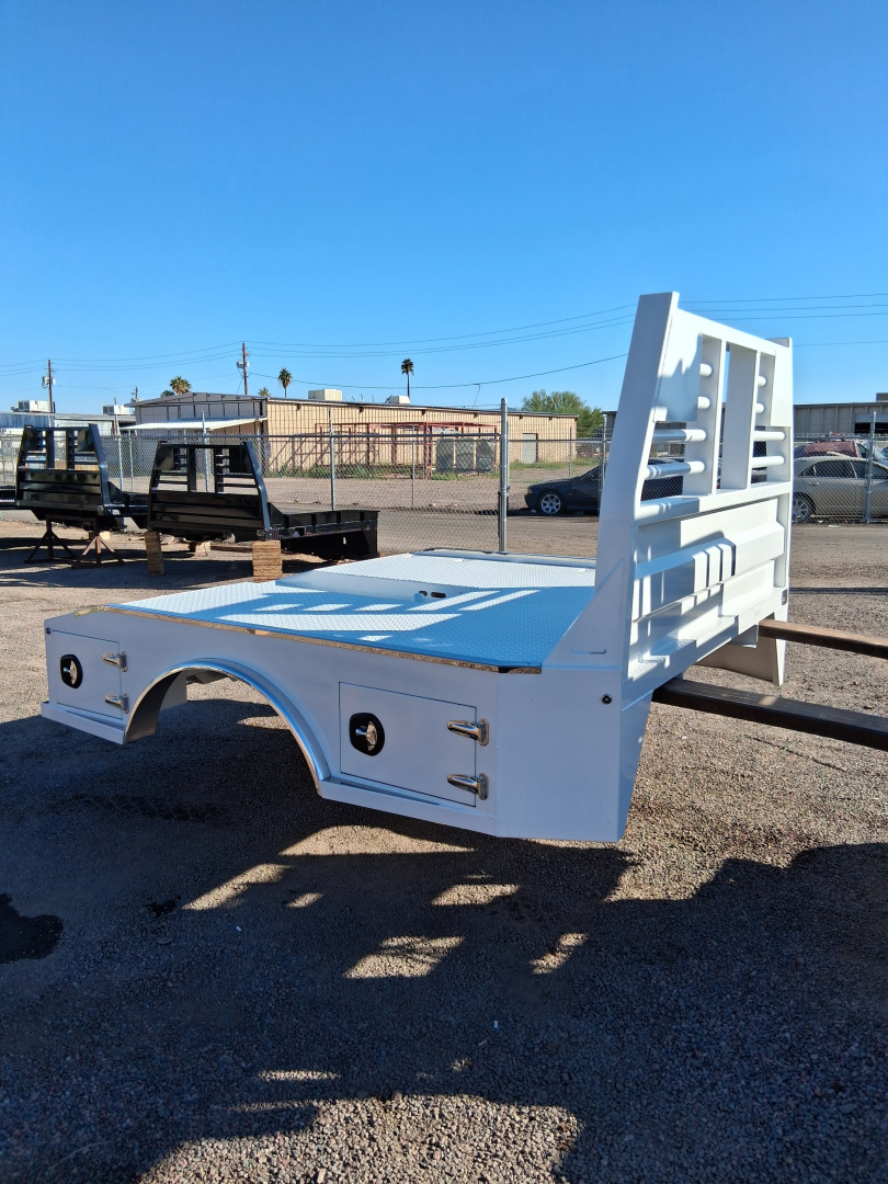 New 2026 Iron Ox FORD DUALLY TROUGH BED 4 BOX SKIRTED Truck Bed