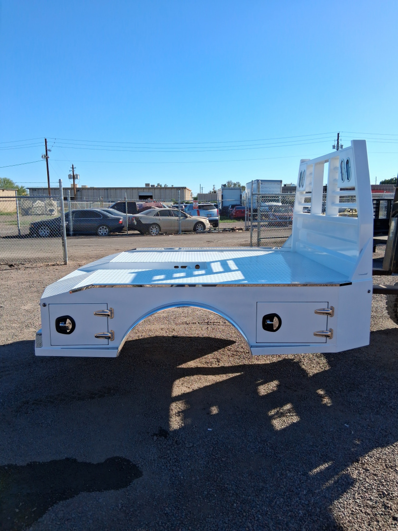 New 2026 Iron Ox FORD DUALLY TROUGH BED 4 BOX SKIRTED Truck Bed