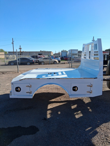 New 2026 Iron Ox FORD DUALLY TROUGH BED 4 BOX SKIRTED Truck Bed