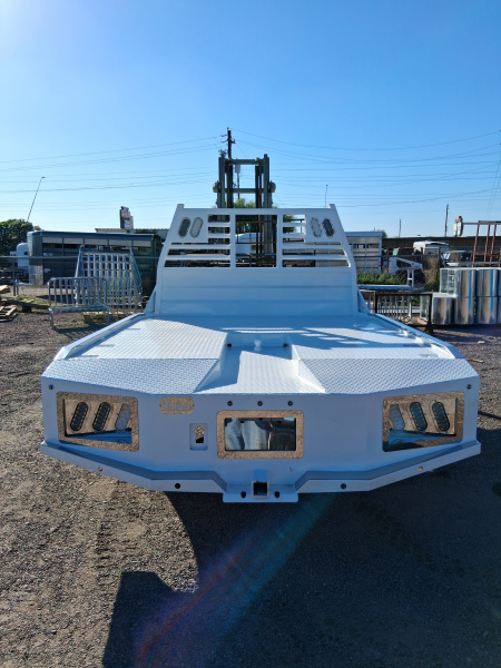 New 2026 Iron Ox FORD DUALLY TROUGH BED 4 BOX SKIRTED Truck Bed