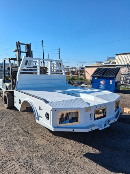 New 2026 Iron Ox FORD DUALLY TROUGH BED 4 BOX SKIRTED Truck Bed