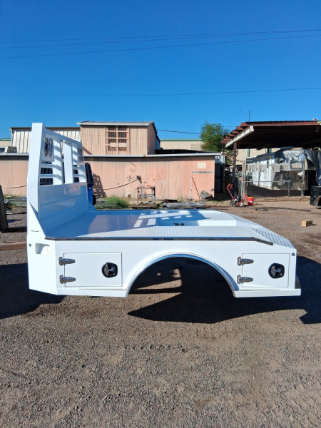 New 2026 Iron Ox FORD DUALLY TROUGH BED 4 BOX SKIRTED Truck Bed