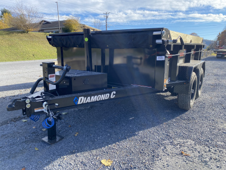 New 2026 Diamond C MDT206 TELESCOPIC DUMP TRAILER PACESETTER EDITION 6’5”X12’ SOLAR CHARGER
