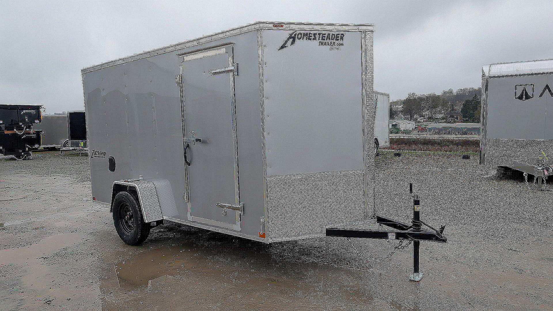 New 2026 Homesteader 6x12 Intrepid V-Nose Cargo Trailer w/ Ramp Door