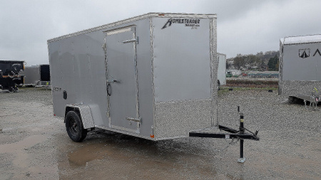 New 2026 Homesteader 6x12 Intrepid V-Nose Cargo Trailer w/ Ramp Door