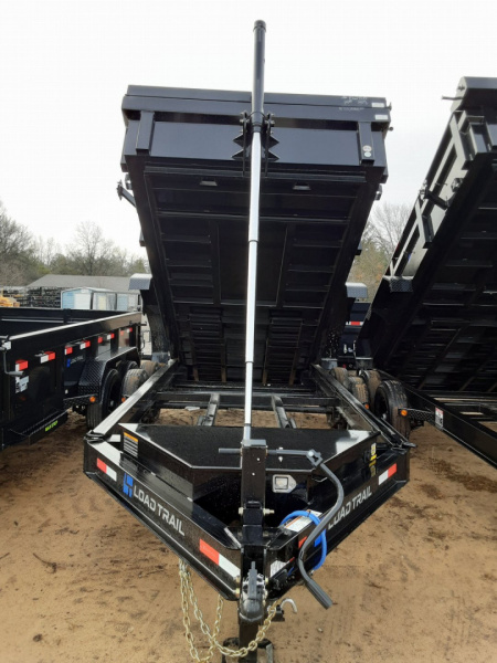 New 2026 Load Trail 83x16 14K BLACK TELESCOPIC 2FT WALL Dump Trailer
