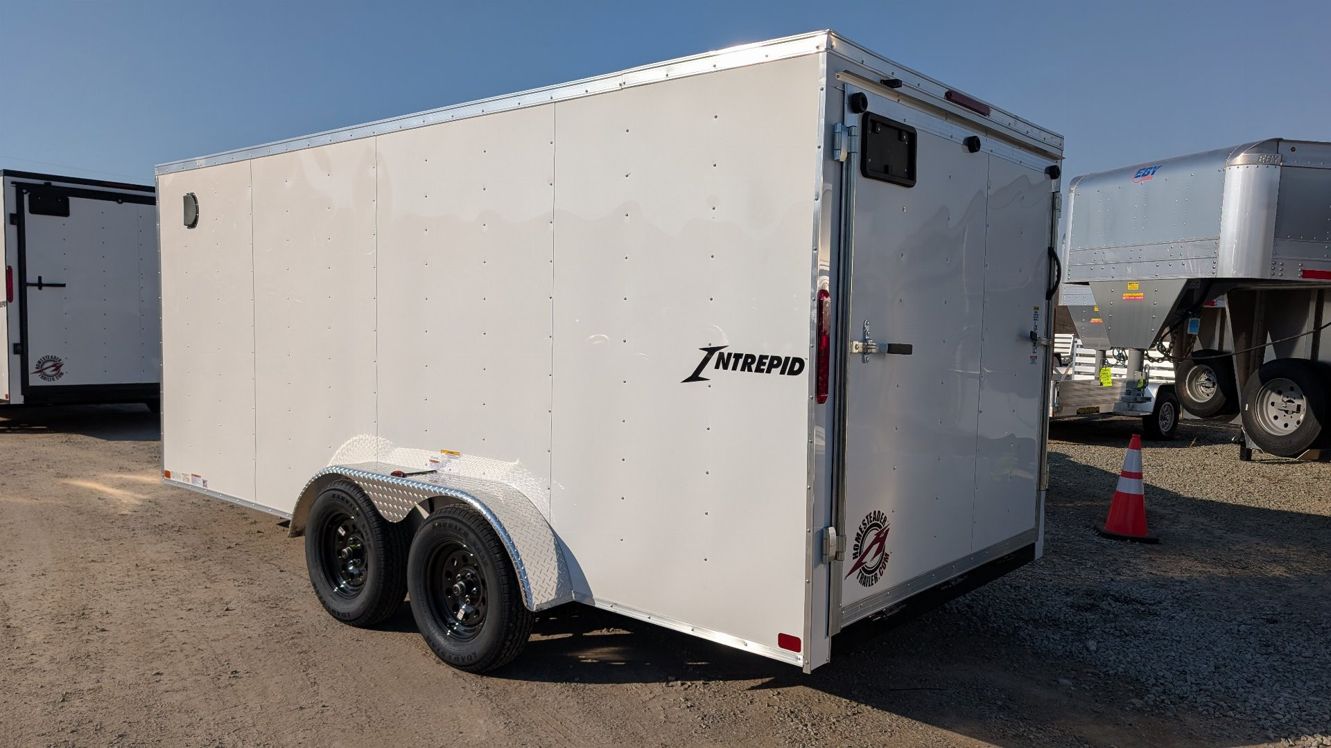 New 2026 Homesteader 7x16 Intrepid V-Nose Cargo Trailer w/ Ramp Door