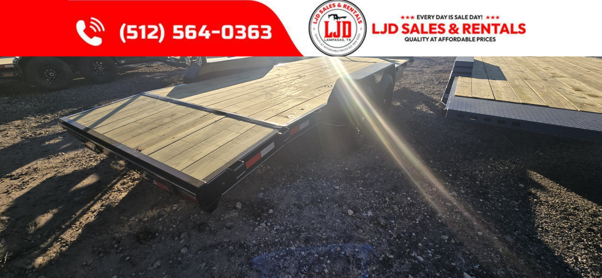 New 2026 Golden Arm 83" x 20' Equipment Trailer