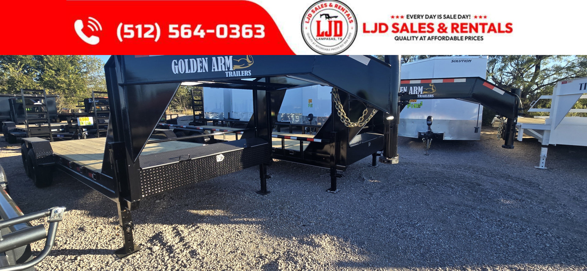 New 2026 Golden Arm - 83  x 22' - Equipment Trailer--