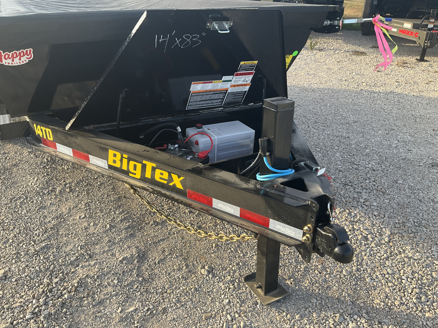 New 2026 Big Tex 83″ x 14′ Bumper Pull Tandem Axle Low Profile Telescopic Dump w/ 24″ Sides – TD X-Series Package