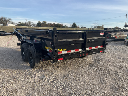 New 2026 Big Tex 83″ x 14′ Bumper Pull Tandem Axle Low Profile Telescopic Dump w/ 24″ Sides – TD X-Series Package
