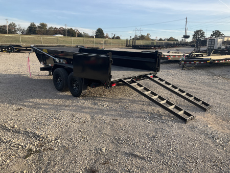 New 2026 Big Tex 83″ x 14′ Bumper Pull Tandem Axle Low Profile Telescopic Dump w/ 24″ Sides – TD X-Series Package