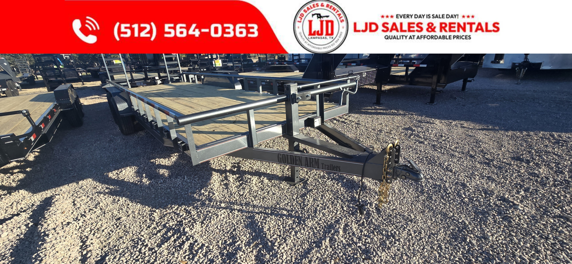 New 2026 Golden Arm - 83  X 22' - Equipment Trailer