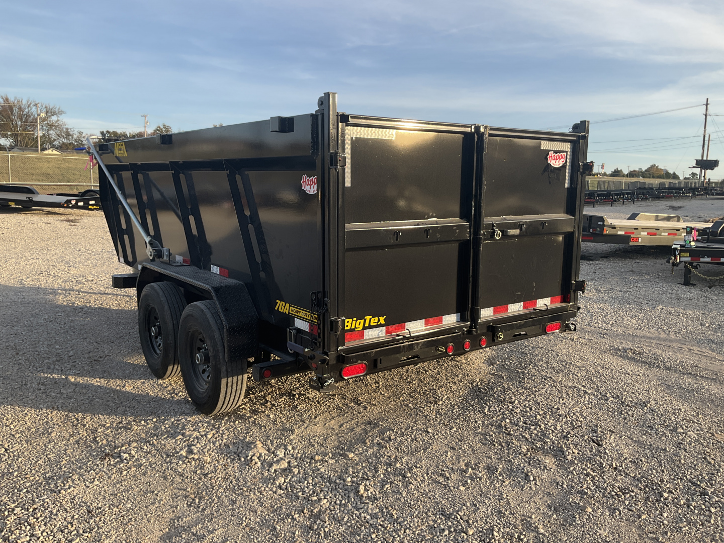 New 2026 Big Tex 83″ x 14′ Bumper Pull Tandem Axle Low Profile Telescopic Dump w/ 48″ Sides – TD X-Series Package