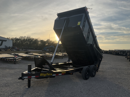 New 2026 Big Tex 83″ x 14′ Bumper Pull Tandem Axle Low Profile Telescopic Dump w/ 48″ Sides – TD X-Series Package