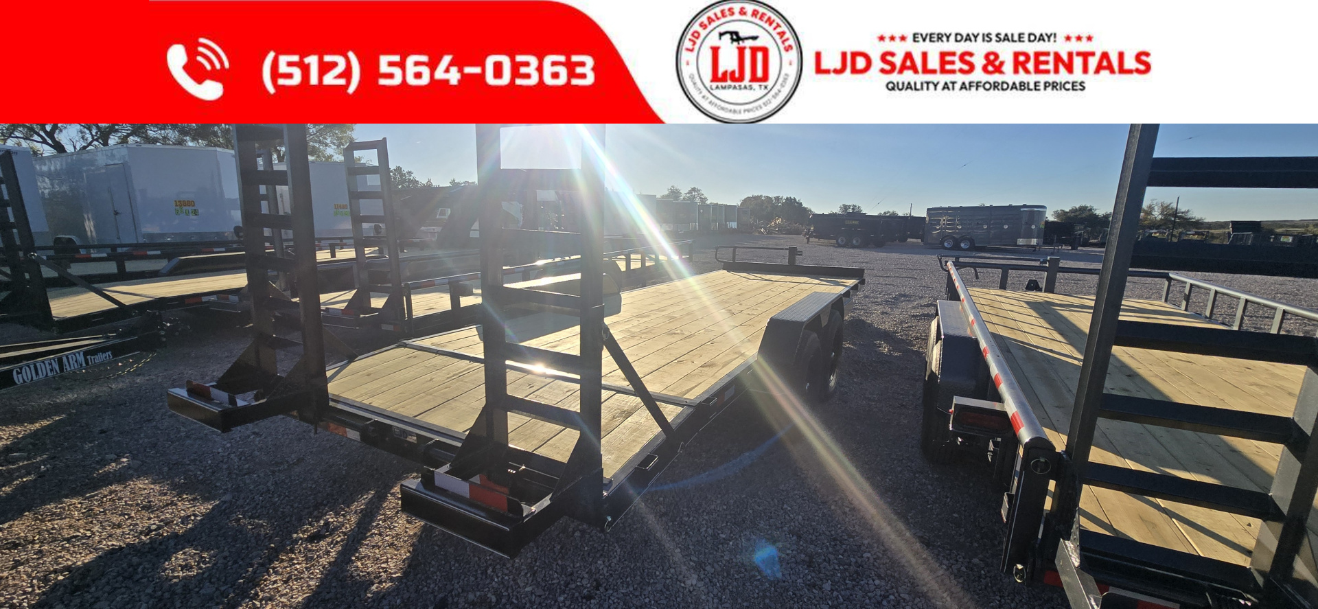 New 2026 Golden Arm - 83" X 22' - Equipment Trailer