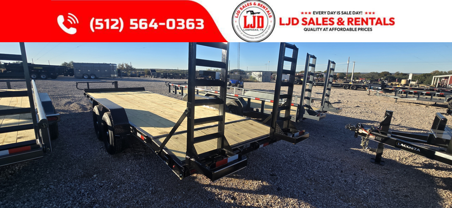 New 2026 Golden Arm - 83" X 22' - Equipment Trailer