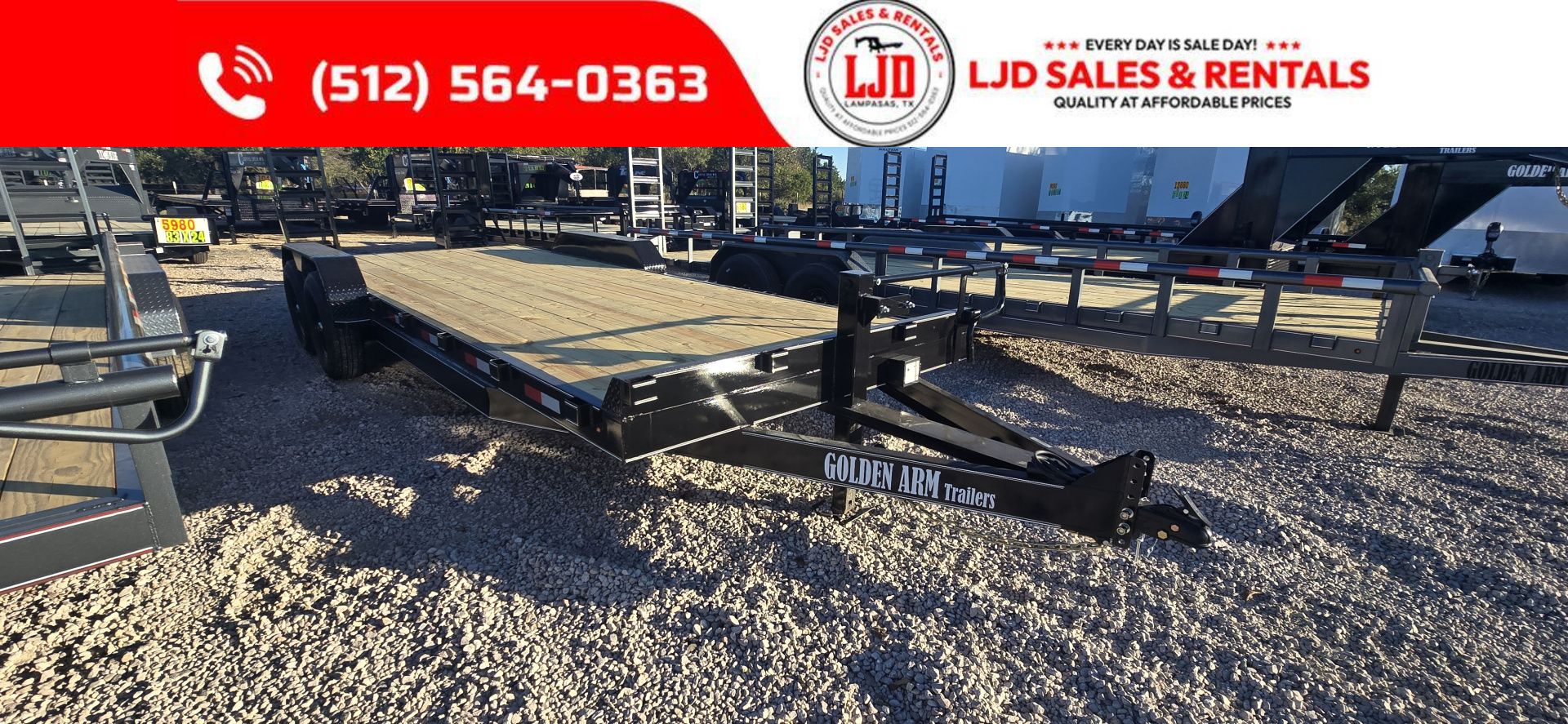 New 2026 Golden Arm - 83  X 22' - Equipment Trailer