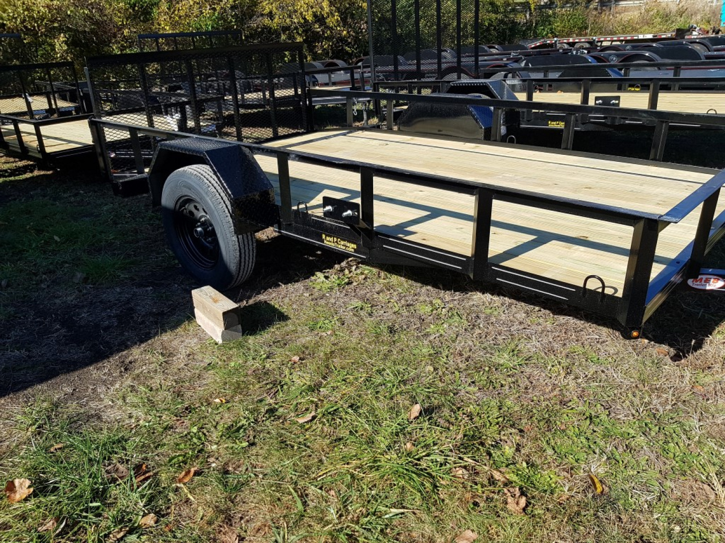 New 2026 MEB 77x12 Angle Frame Utility Trailer w/Gate Utility Trailer