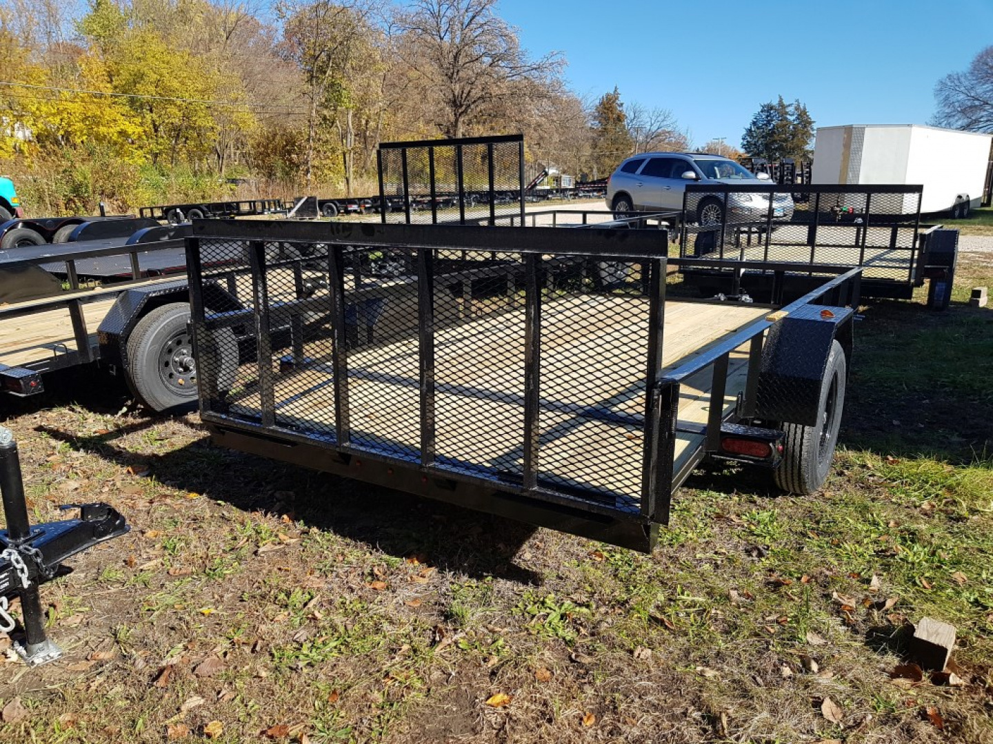 New 2026 MEB 77x12 Angle Frame Utility Trailer w/Gate Utility Trailer
