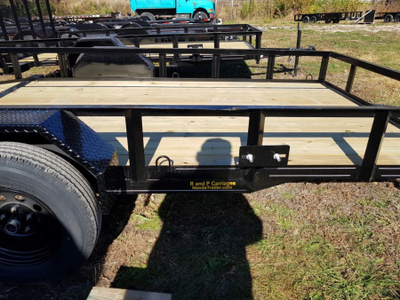New 2026 MEB 77x12 Angle Frame Utility Trailer w/Gate Utility Trailer