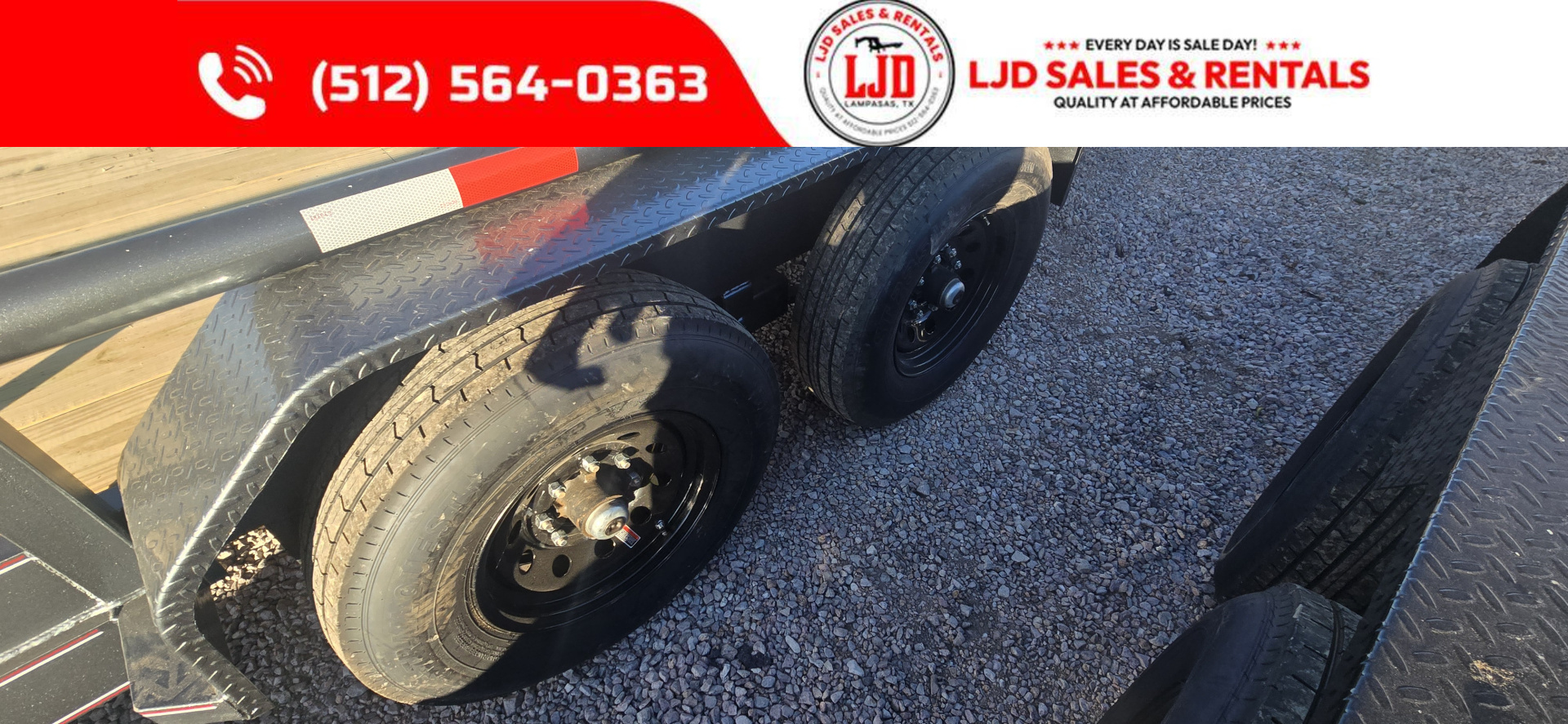 New 2026 Golden Arm 83" x 20' Equipment Trailer