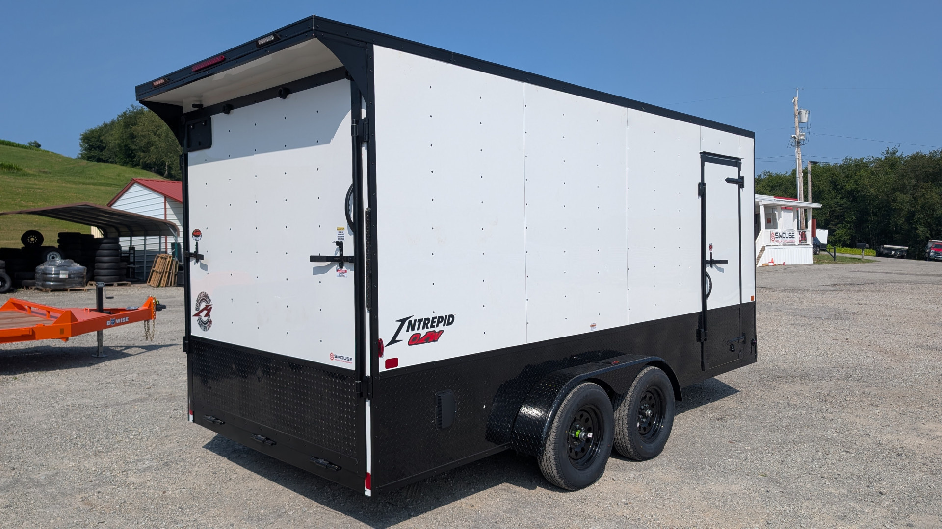 New 2026 Homesteader 7x16 Intrepid "OHV" V-Nose Cargo Trailer w/ Ramp Door (84" INSIDE)