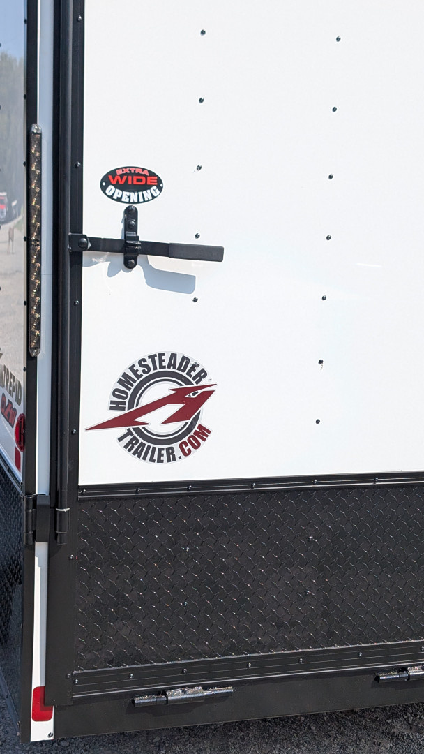 New 2026 Homesteader 7x16 Intrepid "OHV" V-Nose Cargo Trailer w/ Ramp Door (84" INSIDE)