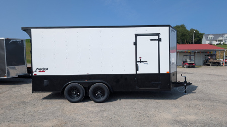 New 2026 Homesteader 7x16 Intrepid "OHV" V-Nose Cargo Trailer w/ Ramp Door (84" INSIDE)