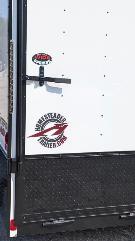 New 2026 Homesteader 7x16 Intrepid "OHV" V-Nose Cargo Trailer w/ Ramp Door (84" INSIDE)