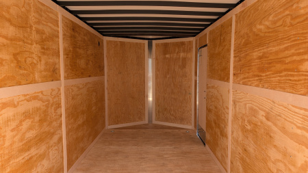 New 2026 Homesteader 7x16 Intrepid "OHV" V-Nose Cargo Trailer w/ Ramp Door (84" INSIDE)