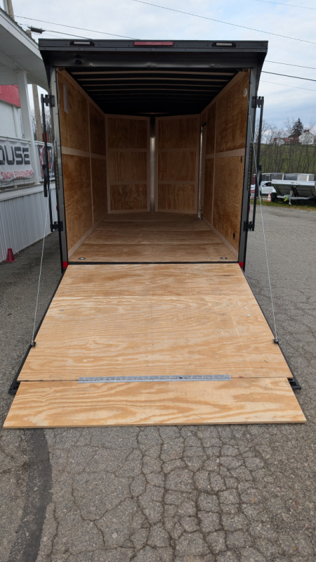 New 2026 Homesteader 7x16 Intrepid "OHV" V-Nose Cargo Trailer w/ Ramp Door (84" INSIDE)