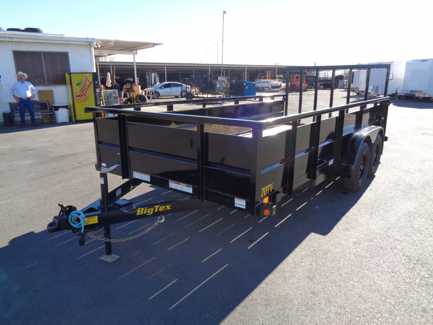 New 2026 Big Tex Trailers * 70TV-16 * 16Ft Tandem Axle Landscape Trailer w/ Ramp Gate