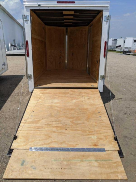 New 2026 Homesteader 6x12 Intrepid V-Nose Cargo Trailer w/ Ramp Door