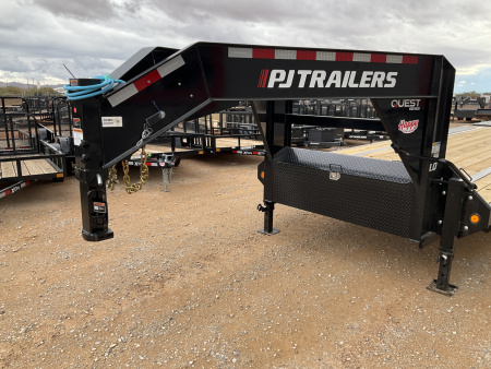 New 2026 PJ 102”x30’ Quest Gooseneck Flatbed w/ Singles – LQ