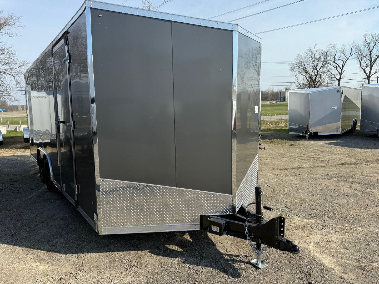 New 2026 US Cargo 8.5 x 20 Enclosed Car Hauler with Ramp 7K GVW with 7ft interior - SCREWLESS