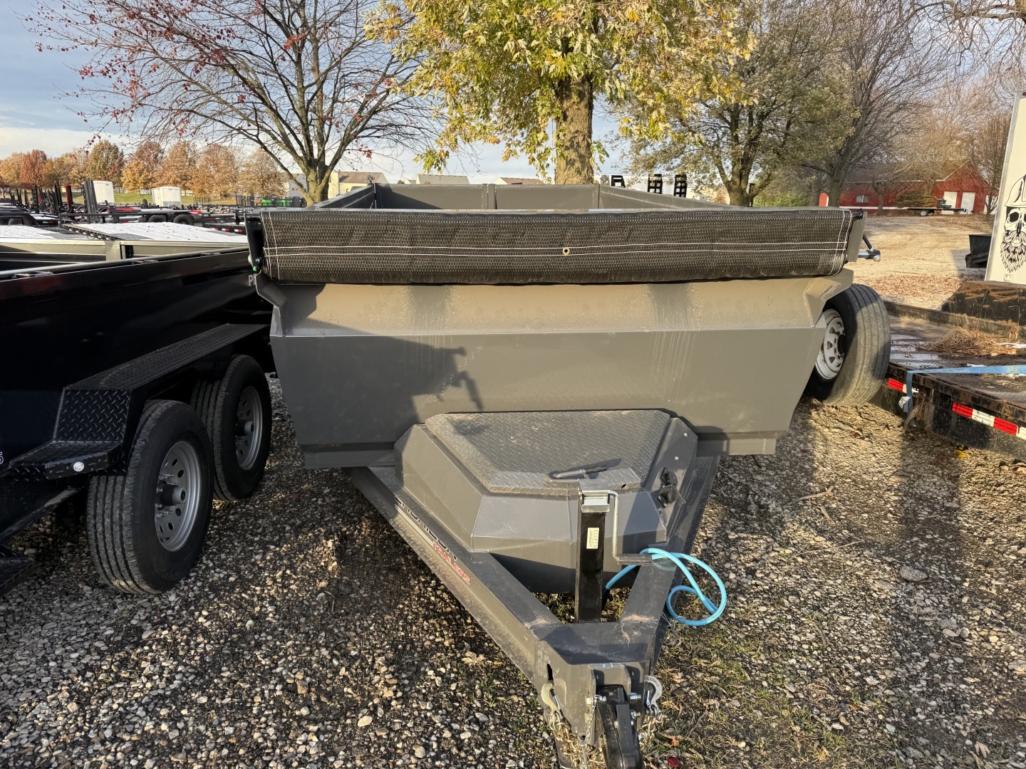 New 2026 HORIZON TRAILERS HZ6BP-2X12 Dump Trailer 77X12 TA 36" SIDES (GVW:11300) ASH GRAY