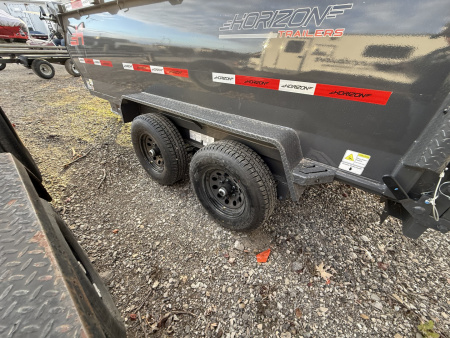 New 2026 HORIZON TRAILERS HZ6BP-2X12 Dump Trailer 77X12 TA 36" SIDES (GVW:11300) ASH GRAY
