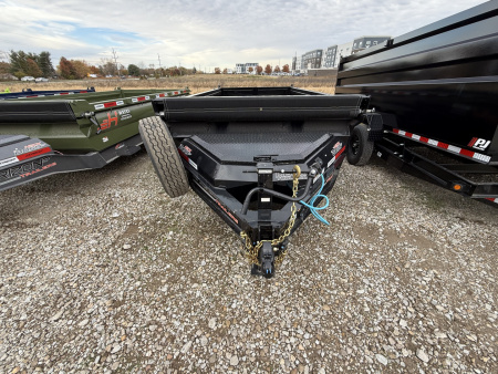 New 2026 HORIZON TRAILERS HZ7BP-2X14 Dump Trailer 83X14 TA 24  SIDES (GVW:15200) BLACK