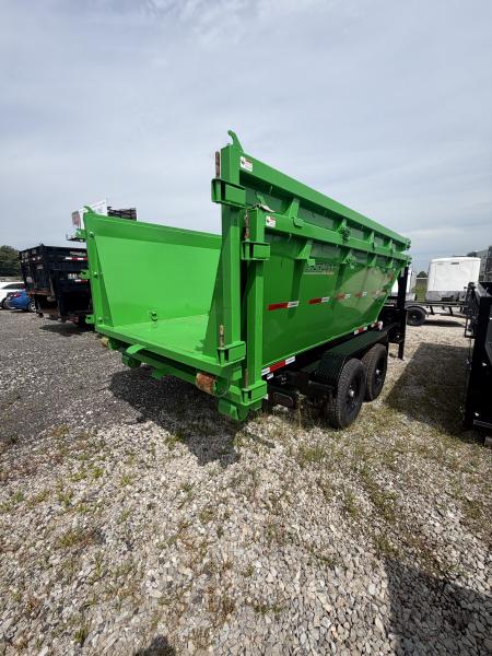 New 2026 Horizon Trailers RDZGN-14 ROLLSTER Dump Trailer GOOSENECK (GVW:15700) ALL BLACK with 2 Bins