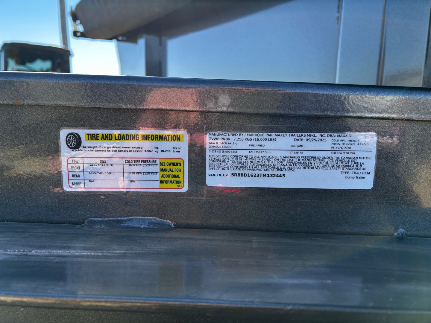 New SALE$$ 2026 MAXXD MAXXD DJX 83"X16' 16K GVWR HD 7 GA FLOOR HYDRAULIC JACK Dump Trailer