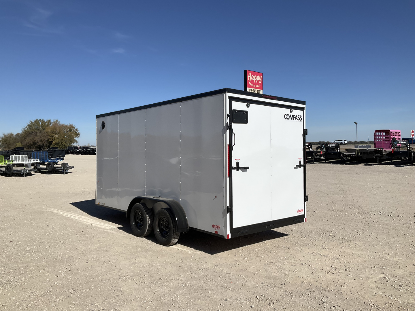 New 2026 Compass 7'x16' Enclosed Cargo Trailer - Indigo DLX