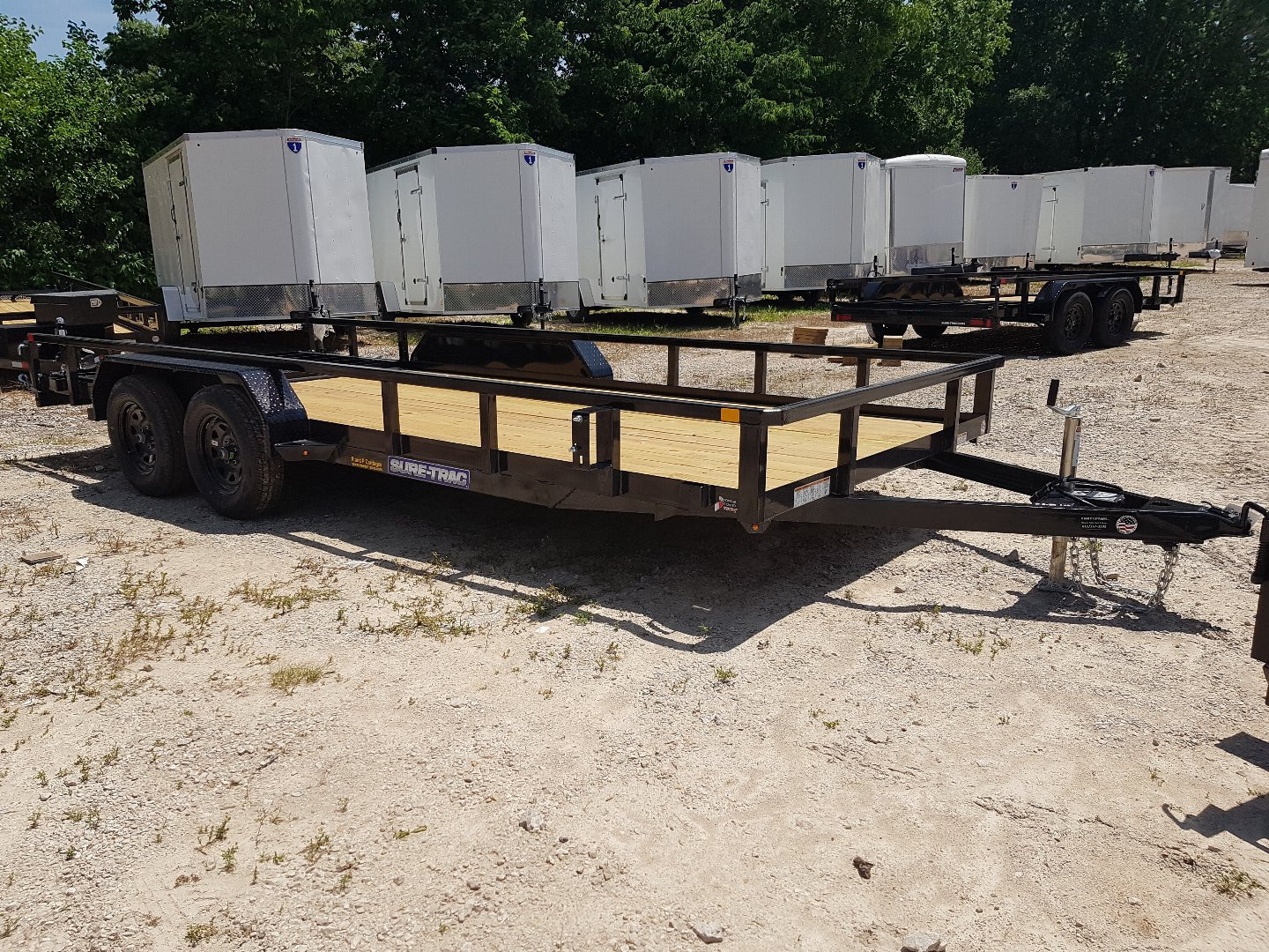 New 2026 Sure-Trac 7 x 16 Tube Top Utility Trailer 7K