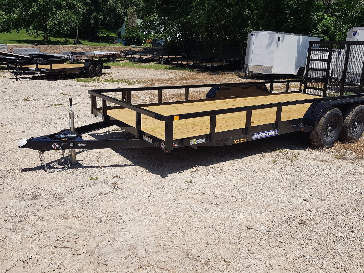 New 2026 Sure-Trac 7 x 16 Tube Top Utility Trailer 7K