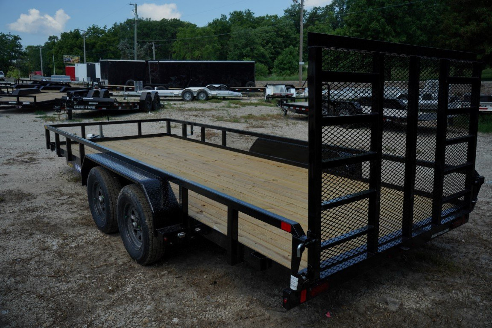 New 2026 Sure-Trac 7 x 16 Tube Top Utility Trailer 7K