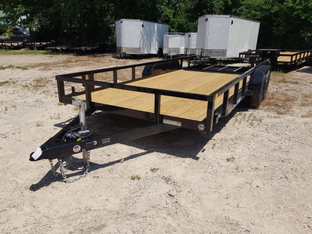 New 2026 Sure-Trac 7 x 16 Tube Top Utility Trailer 7K