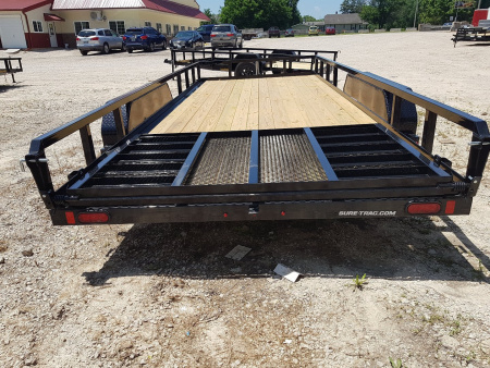 New 2026 Sure-Trac 7 x 16 Tube Top Utility Trailer 7K