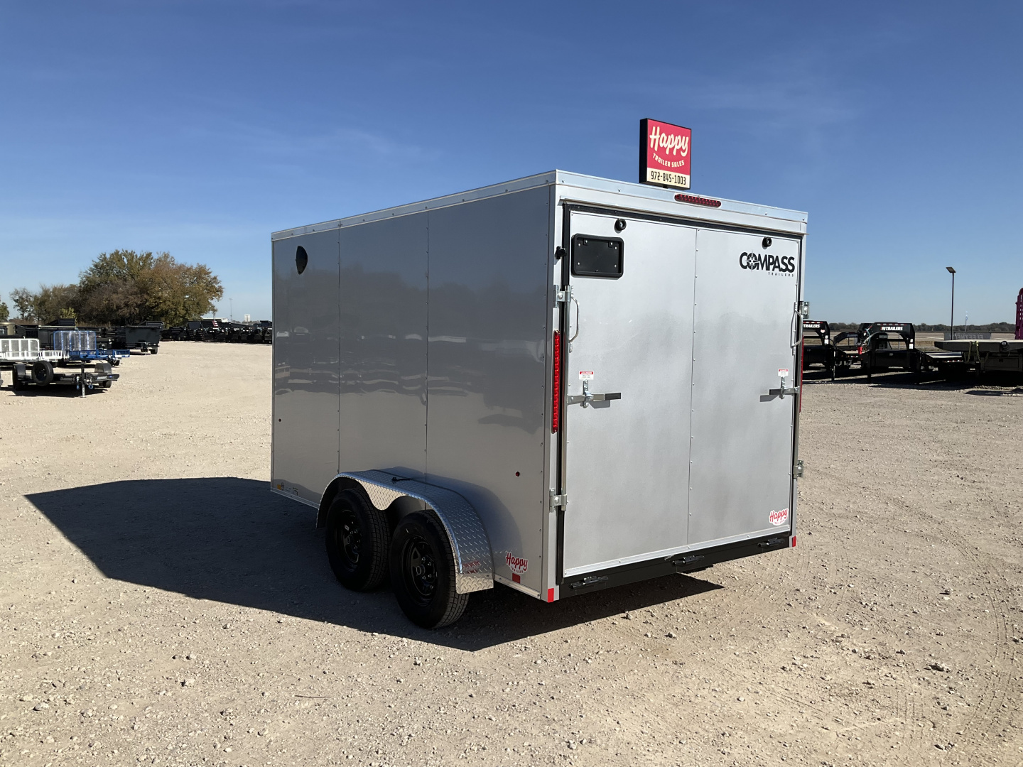 New 2026 Compass 7'x12' Enclosed Cargo Trailer - Indigo DLX