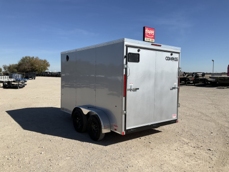 New 2026 Compass 7'x12' Enclosed Cargo Trailer - Indigo DLX