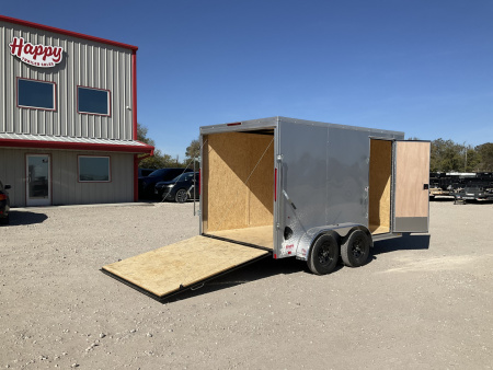 New 2026 Compass 7'x12' Enclosed Cargo Trailer - Indigo DLX